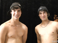 Beautiful teen twinks are hotly posing and showing off bodies